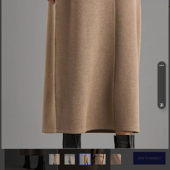 Brown midi pencil skirt set of two pieces for casual work - Picture 10 of 15